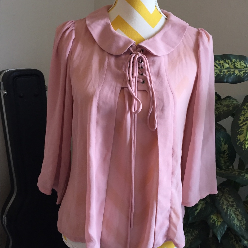 Way Sheer Pink Blouse